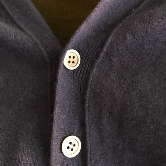 Comme des Garçons | Wool Green and Blue Cardigan - Picture 3 of 8